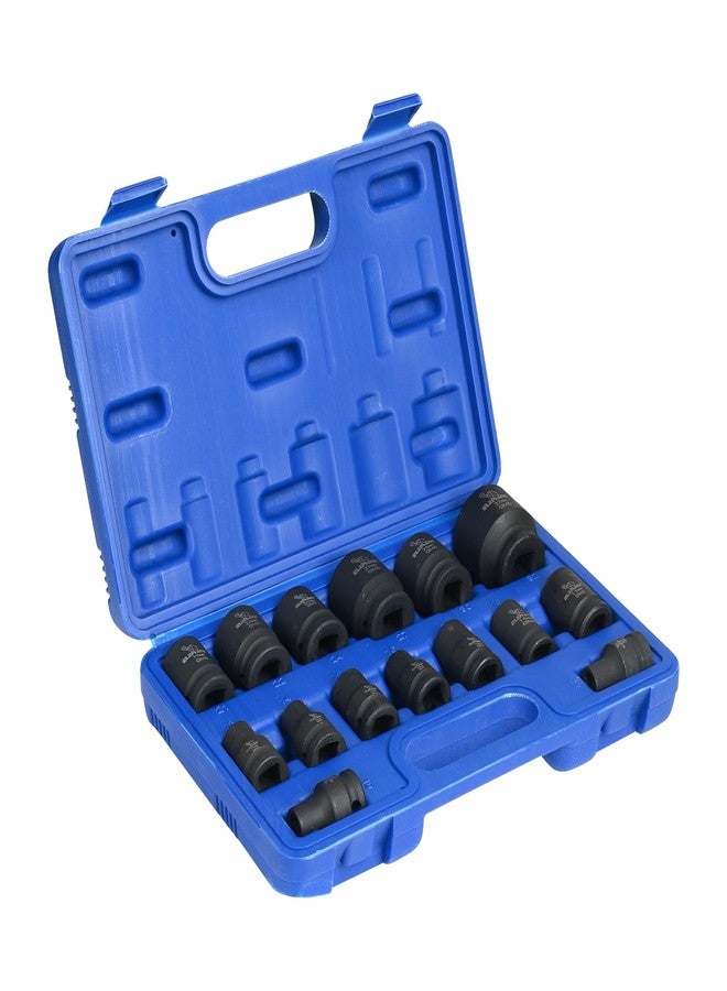 إليفنت مجموعة مفاتيح ربط صدمية قياسية سداسية الرؤوس من إيليفانت، مقاس 1/2 بوصة، طول 38 مم (مجموعة من 15 مفتاح ربط) - Image 3